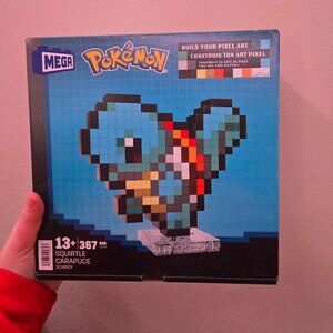 Pokemon mega block poxel art squirtle NEW IN BOX
